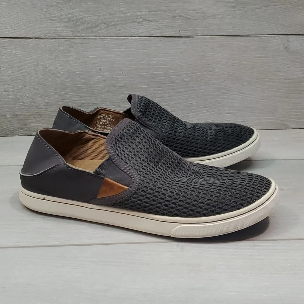 Olukai Womens Pehuea Comfort Loafer Flats shoes sz 7